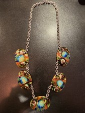 Rare Ancien Collier Limoges