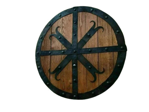 Bouclier viking rond - , bois