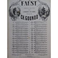 GOUNOD Charles Faust No 12 Choeur des Soldats Chant Piano ca1859