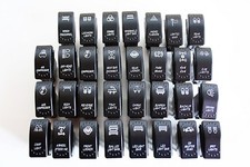 Bascule Interrupteur A LED 12 Volts 24V un Vieux Bausch IP65 Auto Bateau Vl / Pl