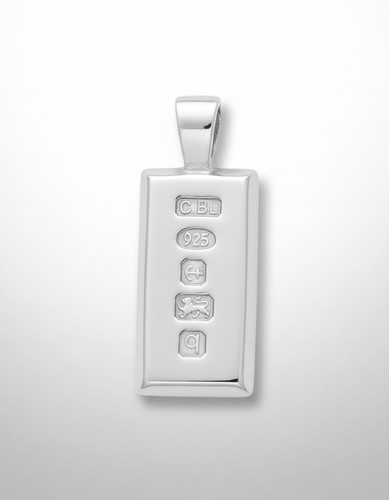 Pendentif lingot argent - pendentif,