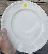 Sarreguemines Plat Blanc Vaisselle Blanche Crème Ancien Service
