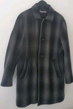 Manteau En Laine Plaid Supreme