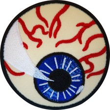 Eyeball fer brodé sur patch