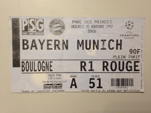 Ticket match football paris - match,