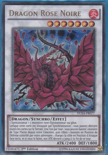 Dragon rose noire - dragon,