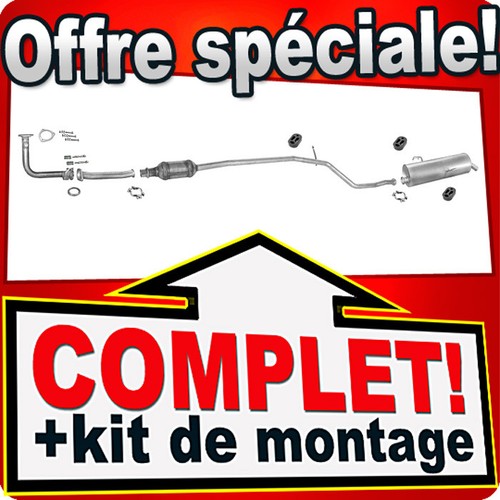 Echappement catalyseur pour - +,