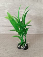 Plante Plastique Verte 10/11 cm pour Aquarium ou Vivarium- Poisson Tortue (1552)