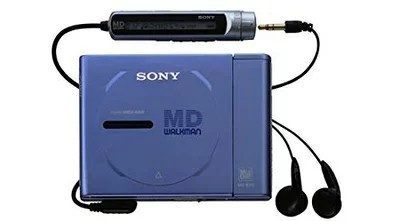 Lecteur portable bleu sony - md,
