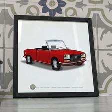 Cadre noir peugeot 304 - cadre,