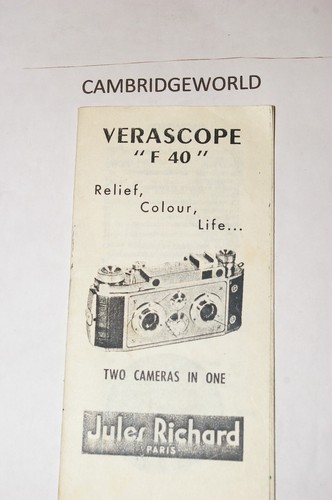 Verascope f40 french - f40,