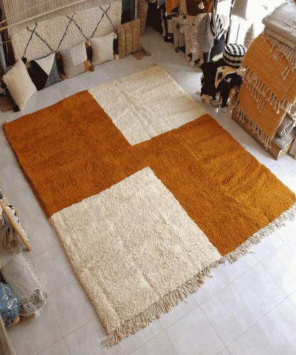 Tapis marocain laine noué - en,