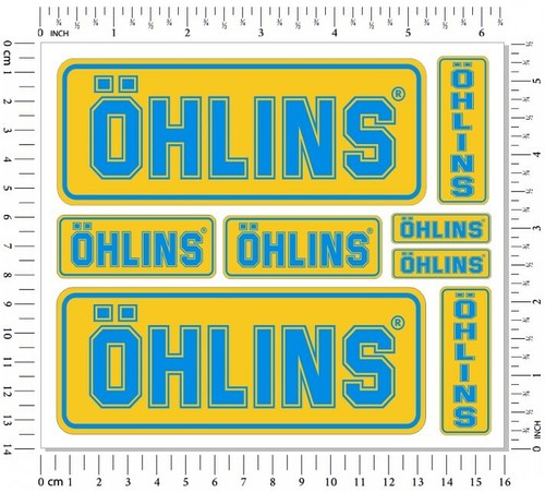 Ohlins fork shock stickers set - ohlins,