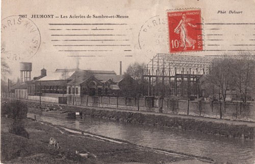 Cpa jeumont les acieries - cpa,