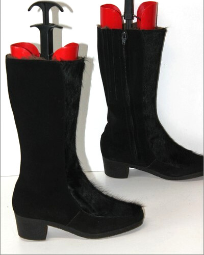 Bottes vintage fourrées - vintage,
