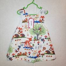 Patpat Animal Print Girls Dress 12-18M