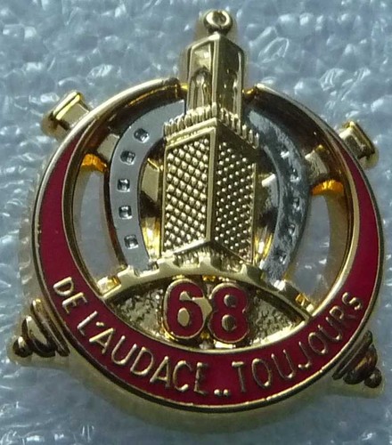 Pin militaire 68 - 68, regiment