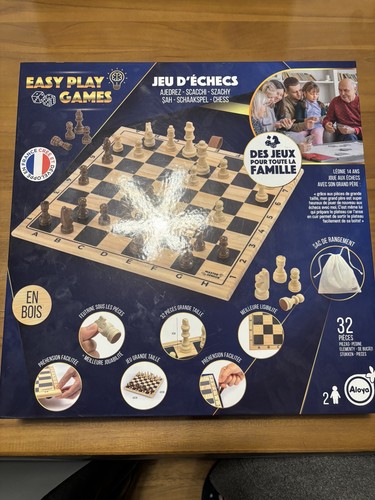 Jeu échec bois easy - jeu, d’échec