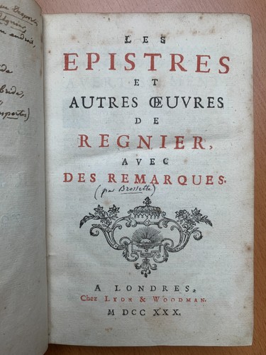 Les epistres autres - et, oeuvres