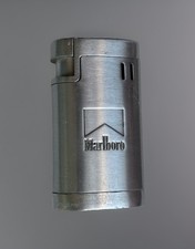 Briquet à Gaz Rechargeable Marlboro / Steel Marlboro Lighter / Collector Vintage