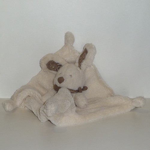 Doudou lapin nicotoy blanc - doudou,