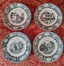 4 Assiettes parlantes. Digoin