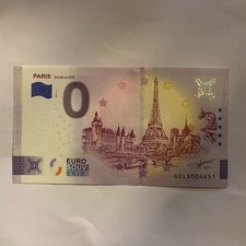 BILLET TOURISTIQUE 0 EURO ZÉRO EURO PARIS 2024