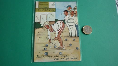Cpsm humour petanque fanny - petanque, *