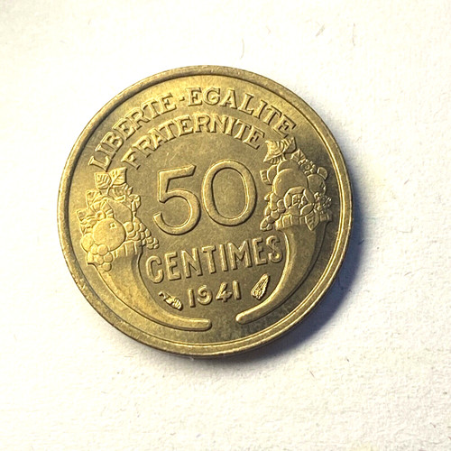 9036 50 centimes - centimes, 1941