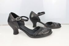 Escarpins ouverts cuir noir et