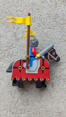 Lego cavalier avec cheval - cheval,