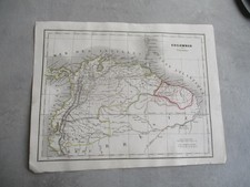 COLOMBIE GUYANE  CARTE