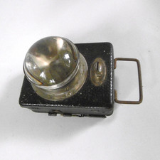 ancienne lampe de poche verre loupe