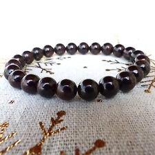 Grenat Bracelet Classique perles 8 mm - Pierres de Lithothérapie