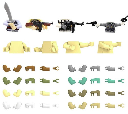Moc minifigure specialty arms - moc,