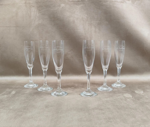 Lot flutes en cristal - lot,