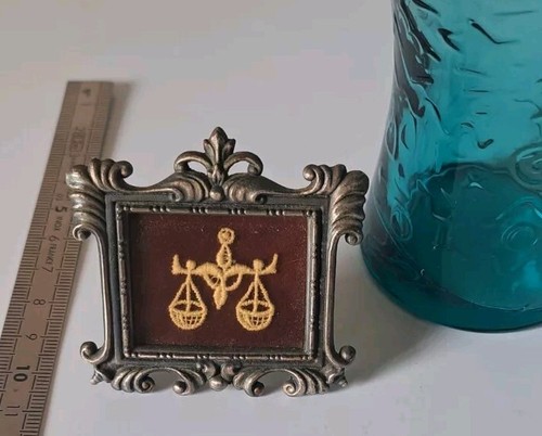 Tableau brodé mini etain - brodé,