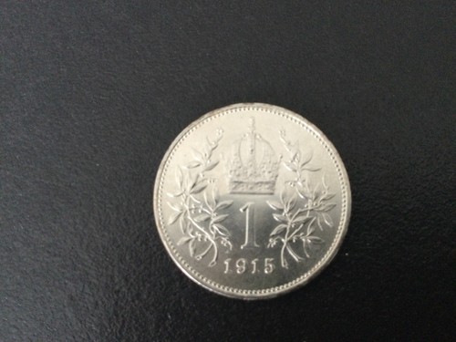 Pièce couronne 1915 argent - pièce,