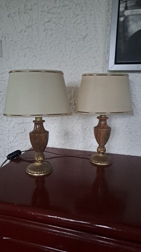 Paire lampes vintage en - de,