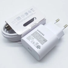 SAMSUNG Original Chargeur Rapide 25W BLANC USB Type C Galaxy S24 S23 S22 A55 A15