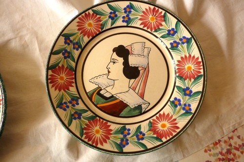 Assiette ancienne faïence - assiette,