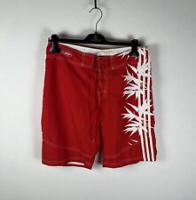 Adidas Maillot De Bain Homme Short Rouge Blanc Taille S