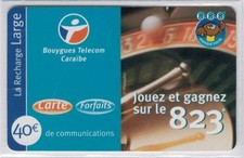 ANTILLES  - P12/06 - Bouygues Telecom Caraibe grosse valeur 40 € - Voir scans