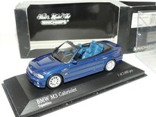 BMW M3 CABRIOLET E46 2001 Bleu MINICHAMPS 1:43