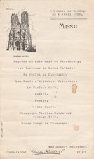 Ancien MENU Champagne Charles