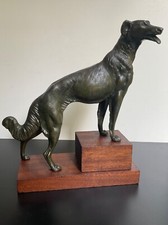 Lévrier patine bronze  années 20