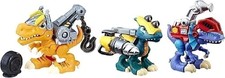 Chomp Squad Playskool Dino Paquet, Dinosaure Jouet 3-Pack Avec Dosseret, Tow