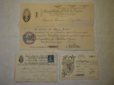 SAINT-HUBERT CLUB DE FRANCE 1922. 3 Documents : Vénerie, Chasse, Carte de Membre