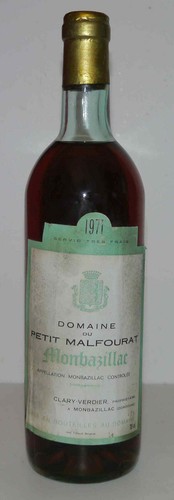 Bouteille vin monbazillac - bouteille,