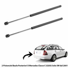 2 Ressorts A Gaz Pistons Porte de Coffre à Bagage X Mercedes Classe C S203 Sw